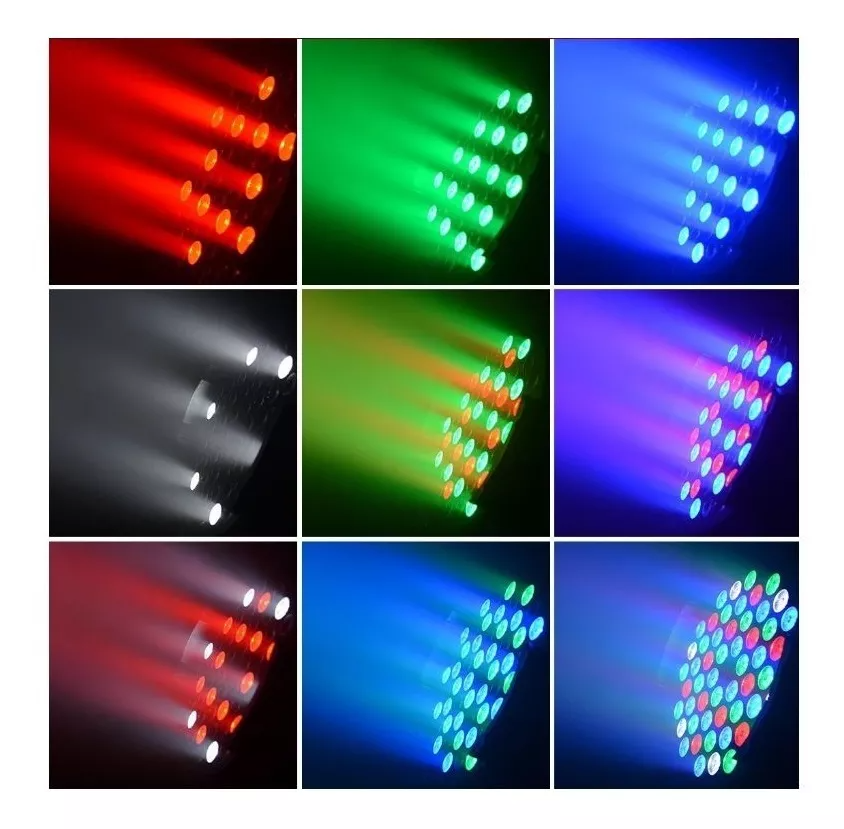 FOCO LED PAR 54X3W LED RGBW FIESTA DISCO - 2
