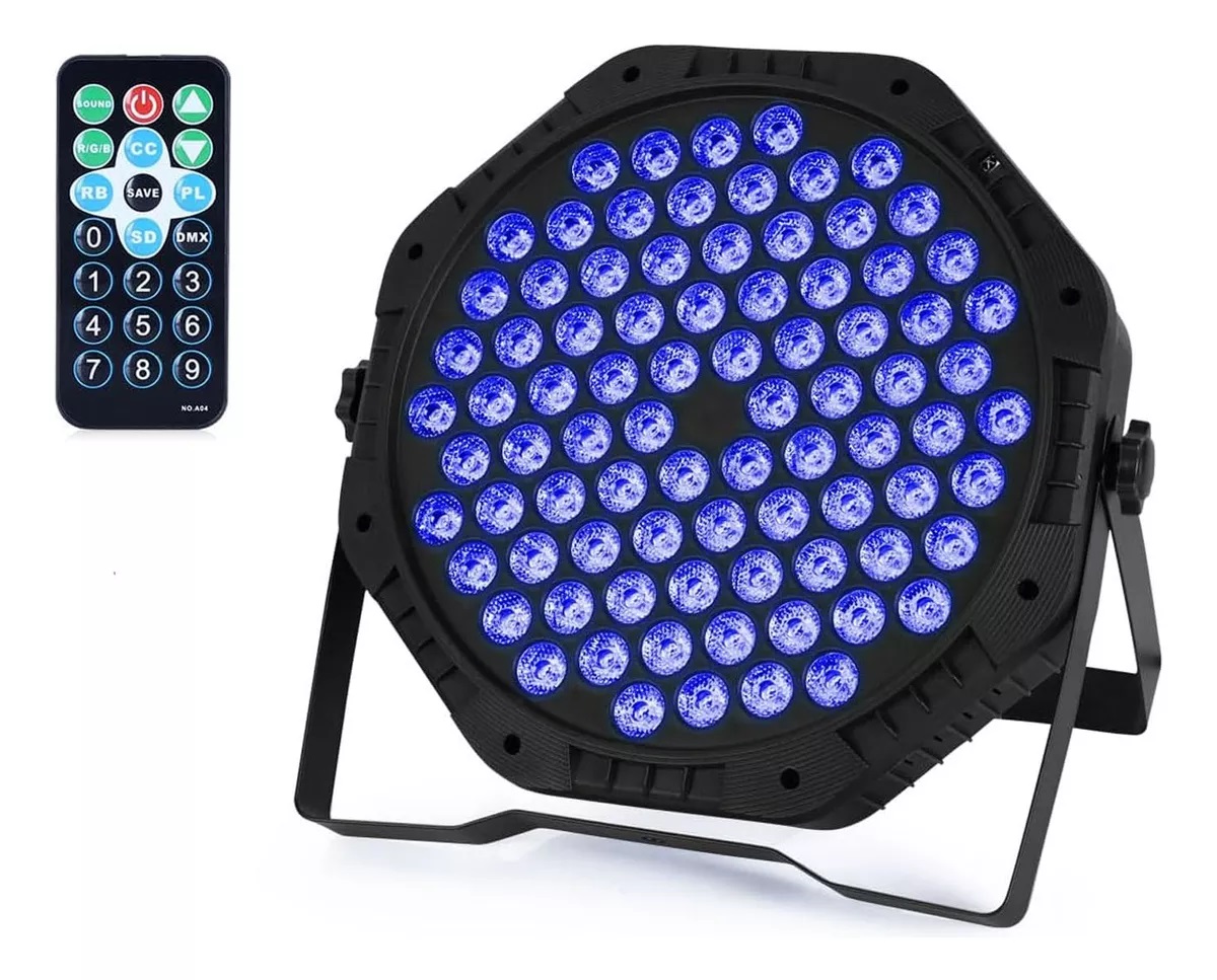 FOCO PAR LED SLIM 84X3W RGB 3 EN 1 LUCES FIESTA - 1