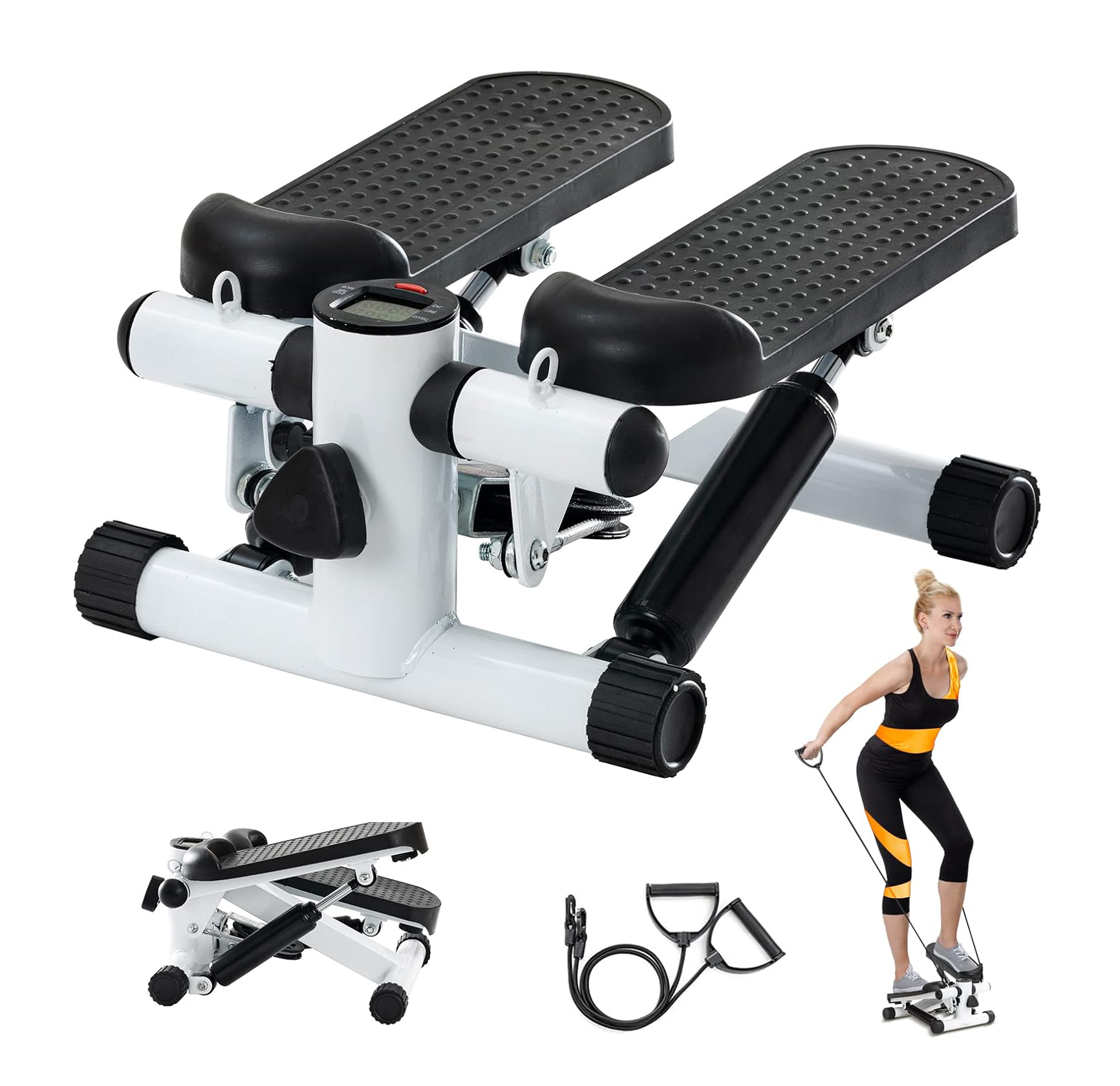 MINI MAQUINA ESCALADORA EJERCICIOS STEPPER BANDAS ELÁSTICAS - 1