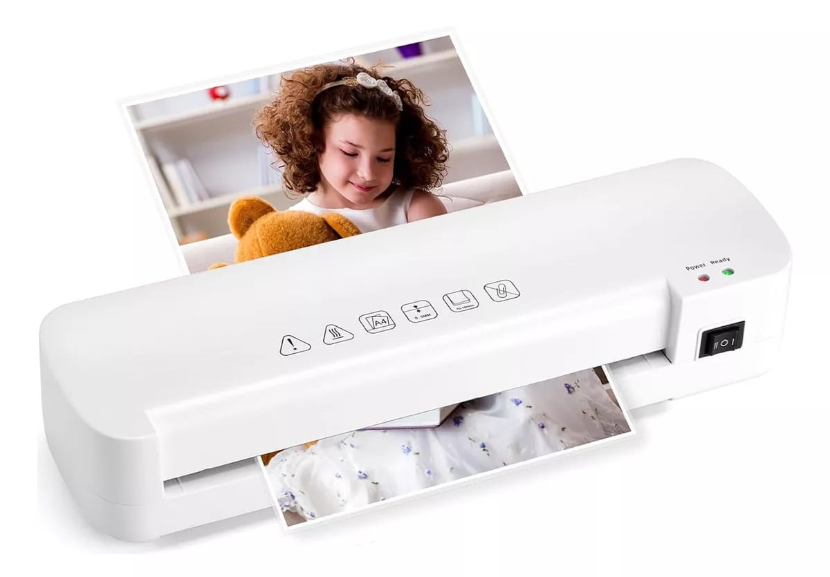 TERMOLAMINADORA PLASTIFICADORA MÁQUINA LAMINADORA A4 - 1