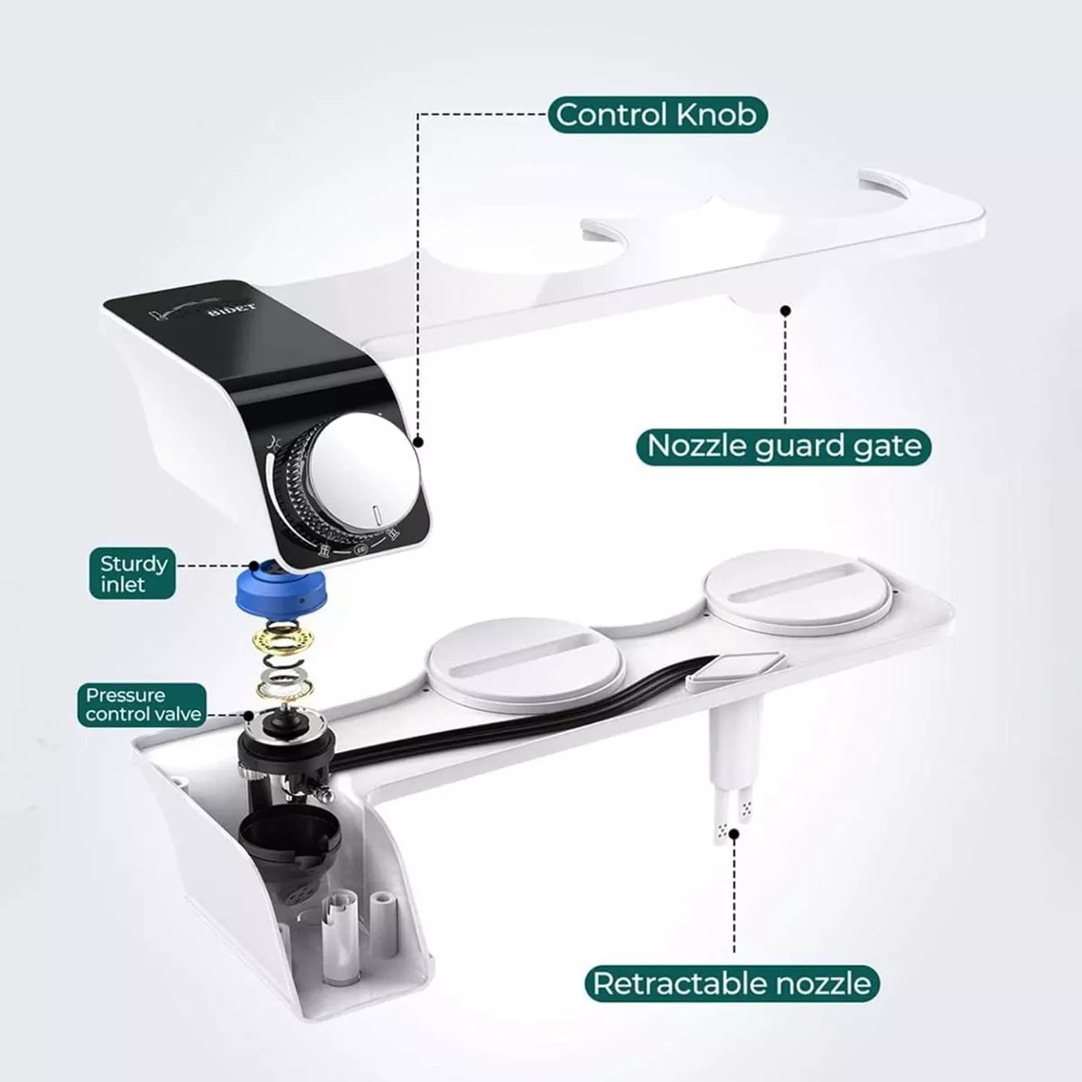 BIDET WC INODORO AJUSTABLE UNIVERSAL FÁCIL INSTALACIÓN - 2