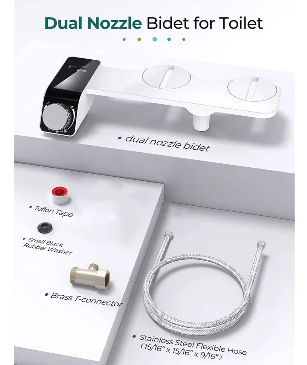 BIDET WC INODORO AJUSTABLE UNIVERSAL FÁCIL INSTALACIÓN - 7