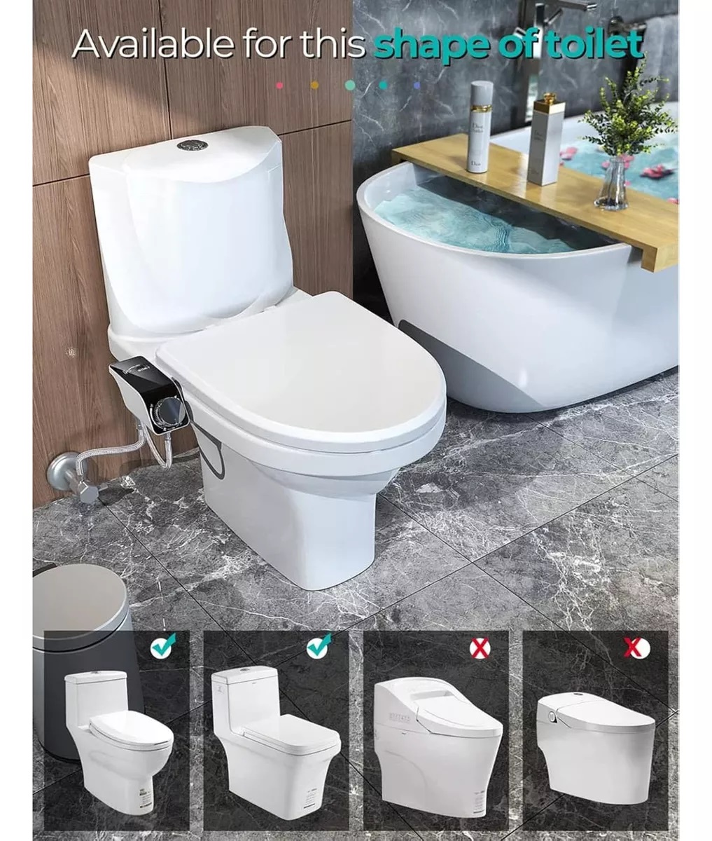 BIDET WC INODORO AJUSTABLE UNIVERSAL FÁCIL INSTALACIÓN - 9