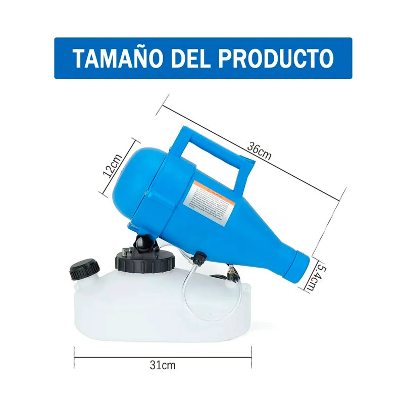 FUMIGADOR SANITIZADO NEBULIZADOR ELE CTRICO 4.5L PULVERIZADOR - 5