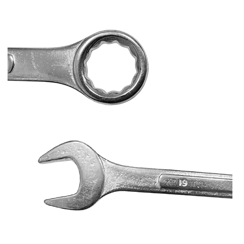 LLAVE PUNTA CORONA DE ACERO INOXIDABLE DE 19 MM CROMADO - 2