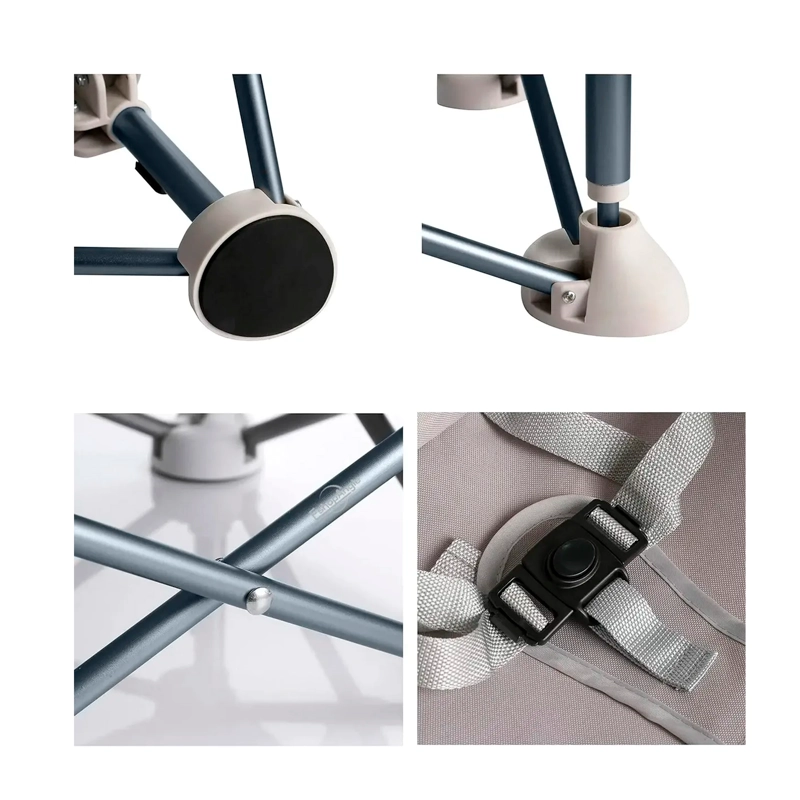 SILLA COMEDOR PORTATIL SILLA BEBES NIÑOS ASIENTO PLEGABLE - 5