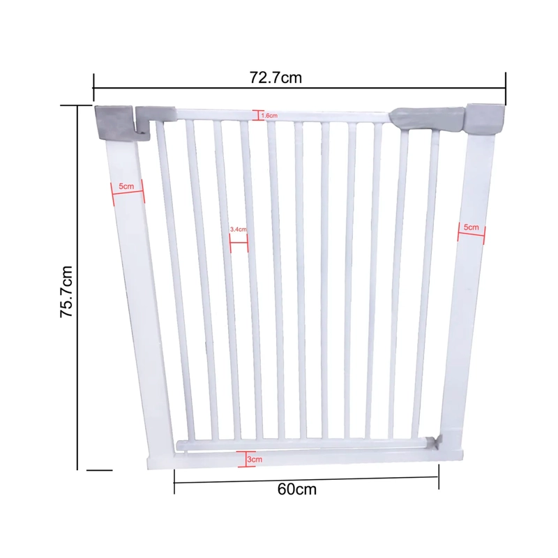 REJA SEGURIDAD ESCALERA PUERTA AJUSTABLE PARA BEBE MASCOTAS - 6