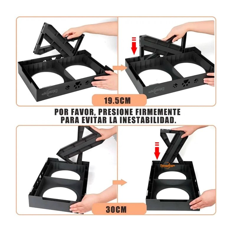 COMEDERO-BEBEDERO PARA PERROS ALTURA AJUSTABLE - 7