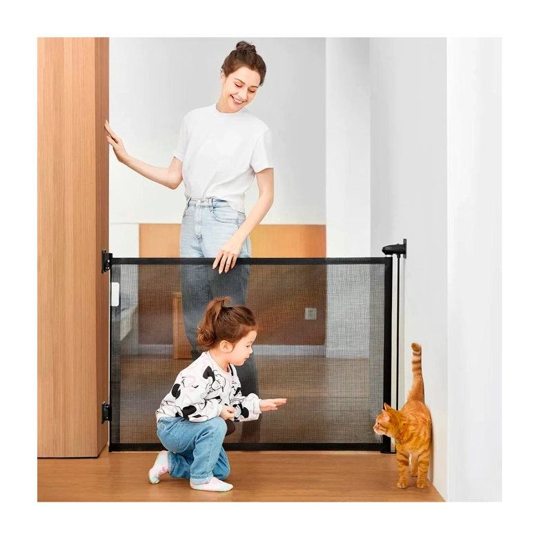 BARANDA REJA PUERTA SEGURIDAD RETRACTIL PARA BEBE Y MASCOTAS - 2