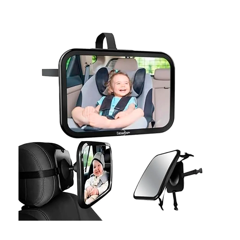 ESPEJO RETROVISOR AUTO BEBE 360° SEGURIDAD SILLA ESPALDA - 1