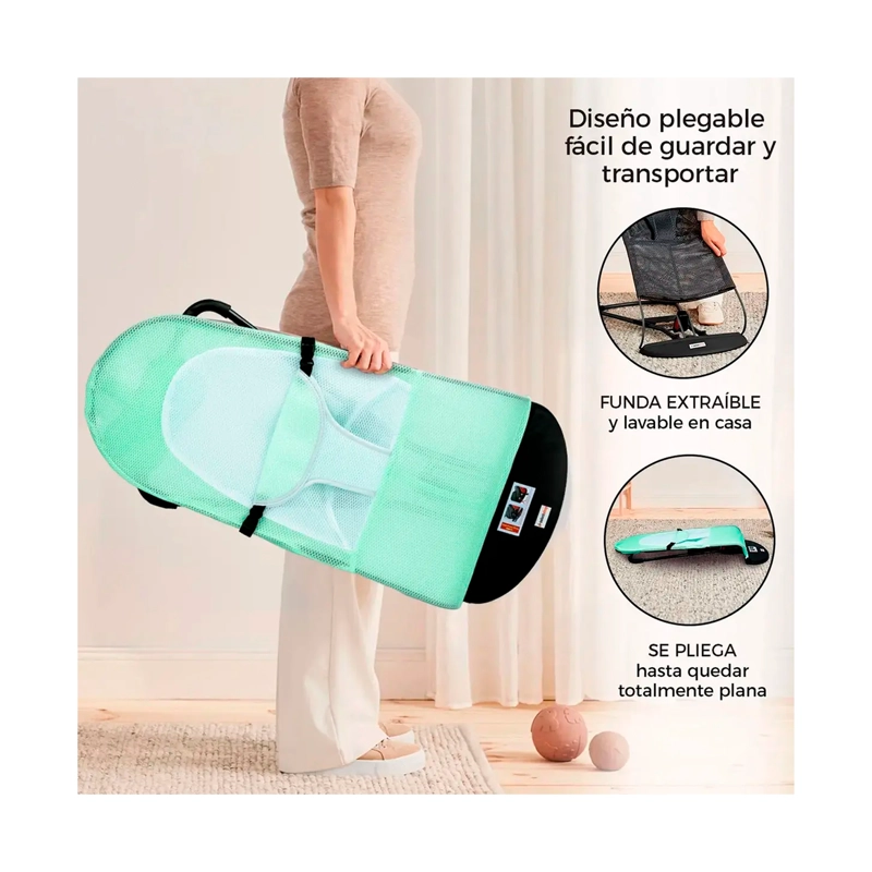 SILLA MECEDORA BEBE COLUMPIO INFANTIL PORTATIL AJUSTABLE - 5