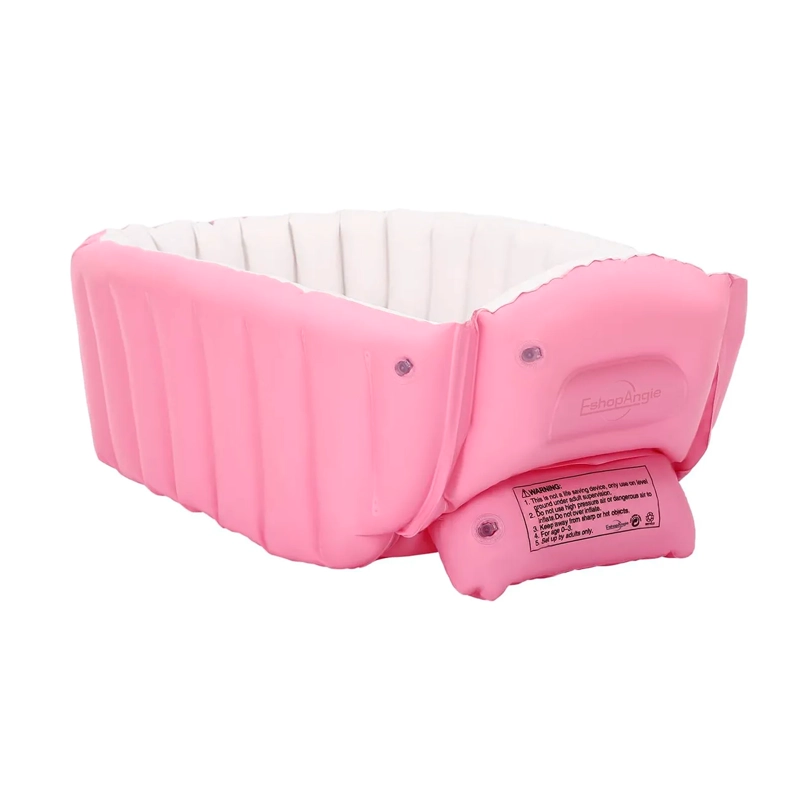 BAÑERA TINA INFLABLE BEBE S PORTATIL PLEGABLE ANTIDESLIZANTE - 4