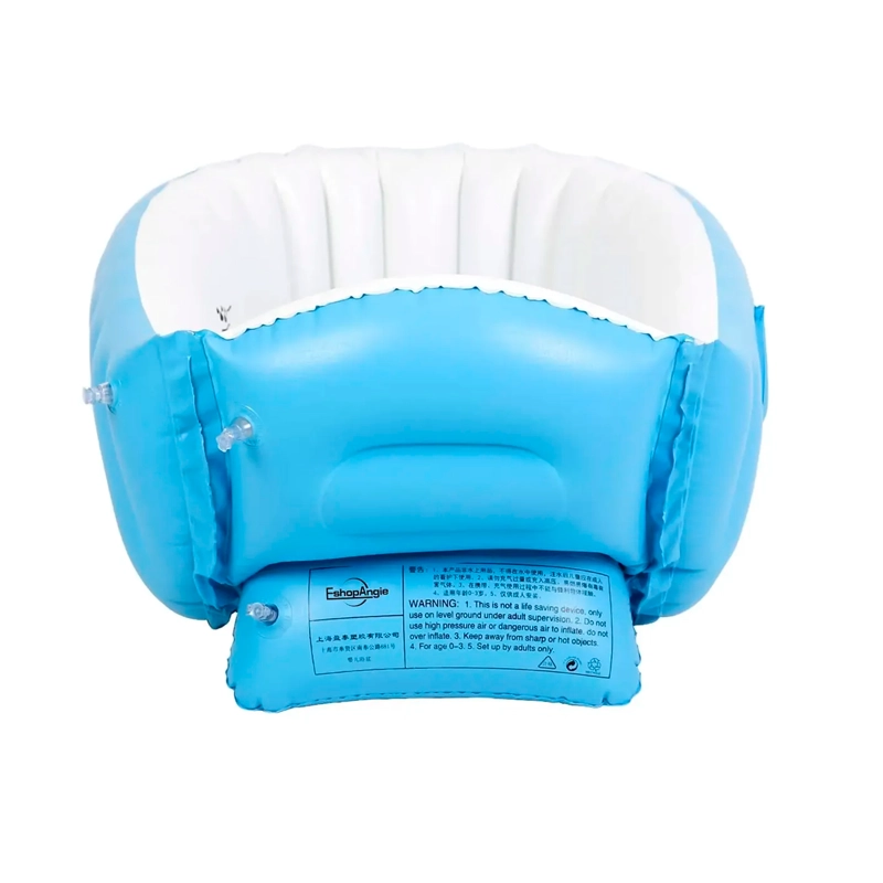 BAÑERA TINA INFLABLE BEBE S PORTATIL PLEGABLE ANTIDESLIZANTE - 8