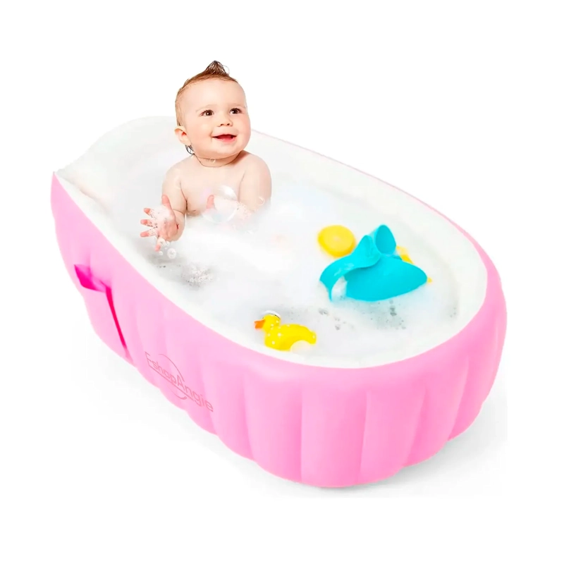 BAÑERA TINA INFLABLE BEBE S PORTATIL PLEGABLE ANTIDESLIZANTE - 12