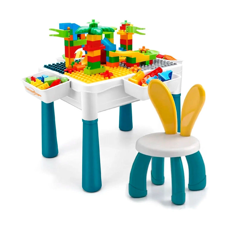 MESA DIDACTICA DE BLOQUES CONSTRUCCION MAS SILLA - 1