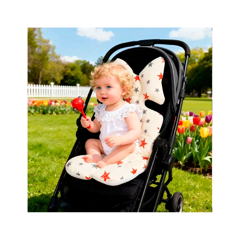 COJIN PARA COCHE DE BEBE O SILLA DE AUTO ACOLCHADO MULTIUSO - 4