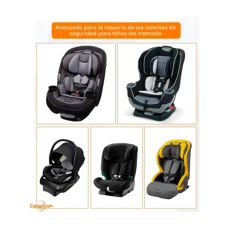 ADAPTADOR ANCLAJE SISTEMA ISOFIX SILLA DE AUTO + 2 GUIAS - 4