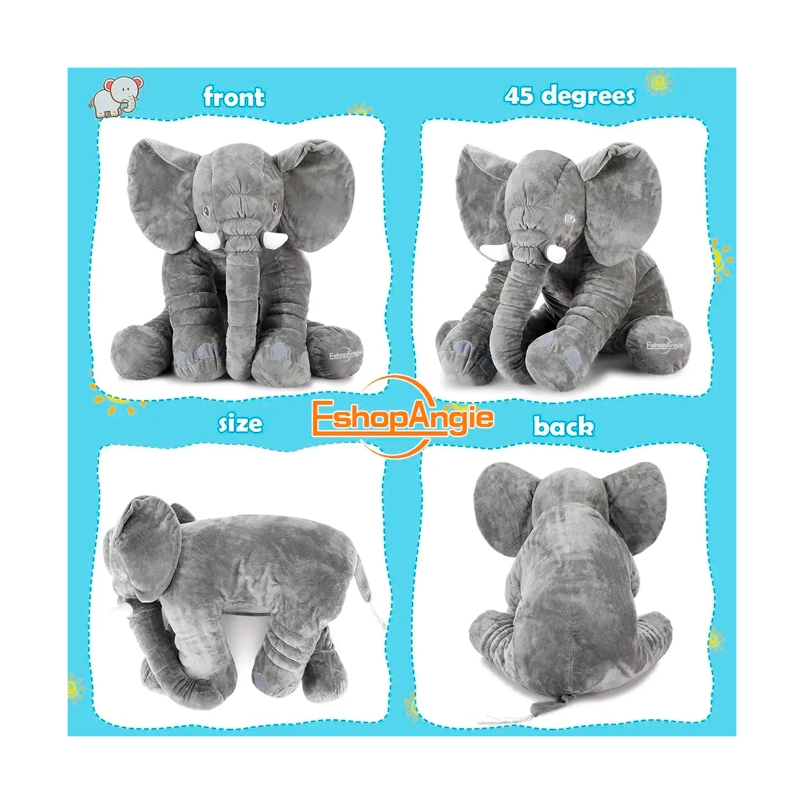 ALMOHADA ELEFANTE DE SOPORTE PARA BEBE S 0 A 3 AÑOS - 3