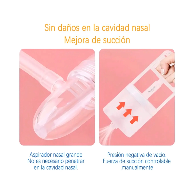 ASPIRADOR NASAL PARA BEBES NIÑOS SACA MOCOS CON DEPOSITO - 3