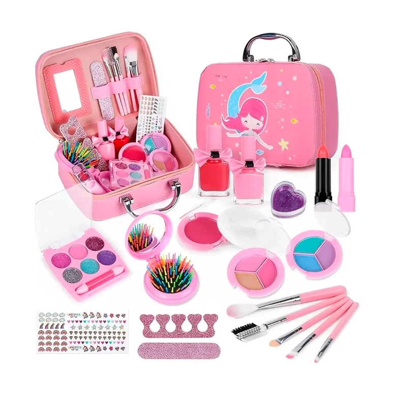 KIT DE MAQUILLAJE PARA NIÑAS JUGUETE COSME TICOS - 1