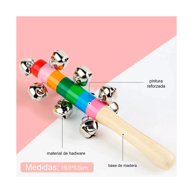 SET 8 INSTRUMENTO MUSICALES MONTESSORI MADERA PARA NIÑOS - 4