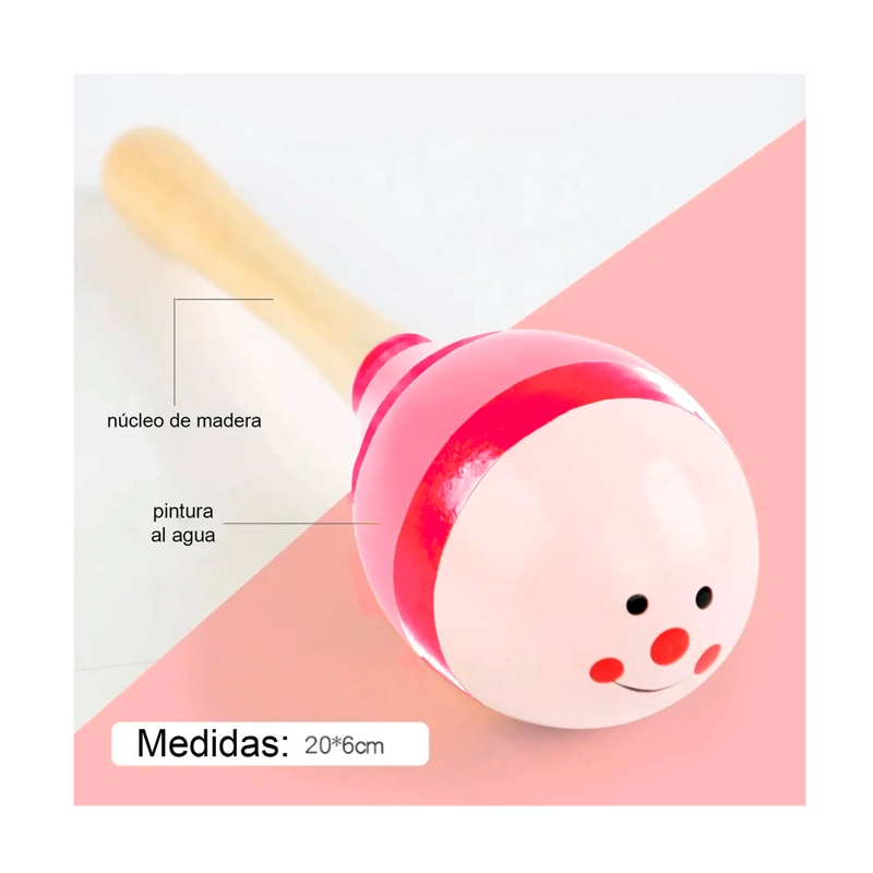 SET 8 INSTRUMENTO MUSICALES MONTESSORI MADERA PARA NIÑOS - 5