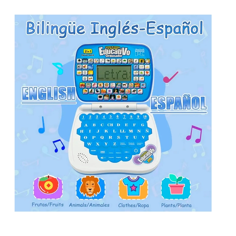 LAPTOP DE JUGUETE DIDACTICA EDUCATIVA CON PANTALLA - 3