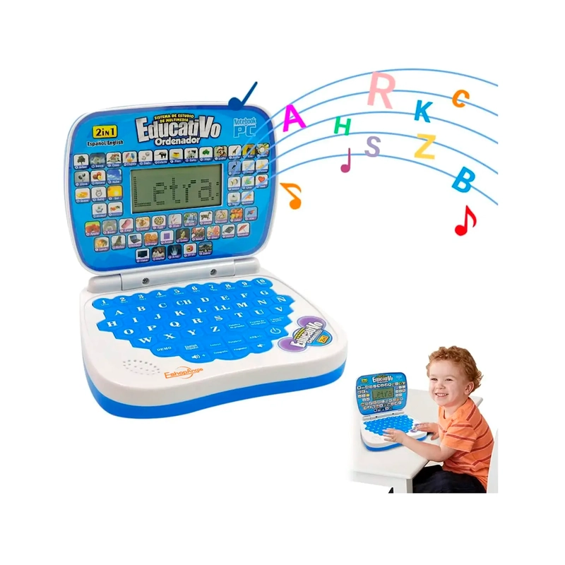 LAPTOP DE JUGUETE DIDACTICA EDUCATIVA CON PANTALLA - 9