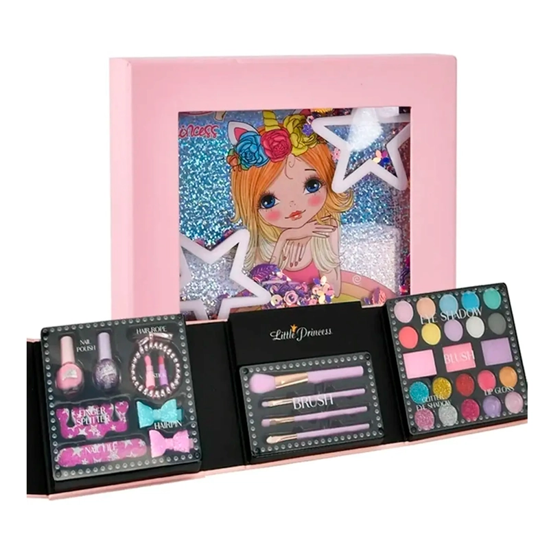 KIT DE JUGUETES MAQUILLAJE PARA NIÑAS COSMETICO MANICURA - 1