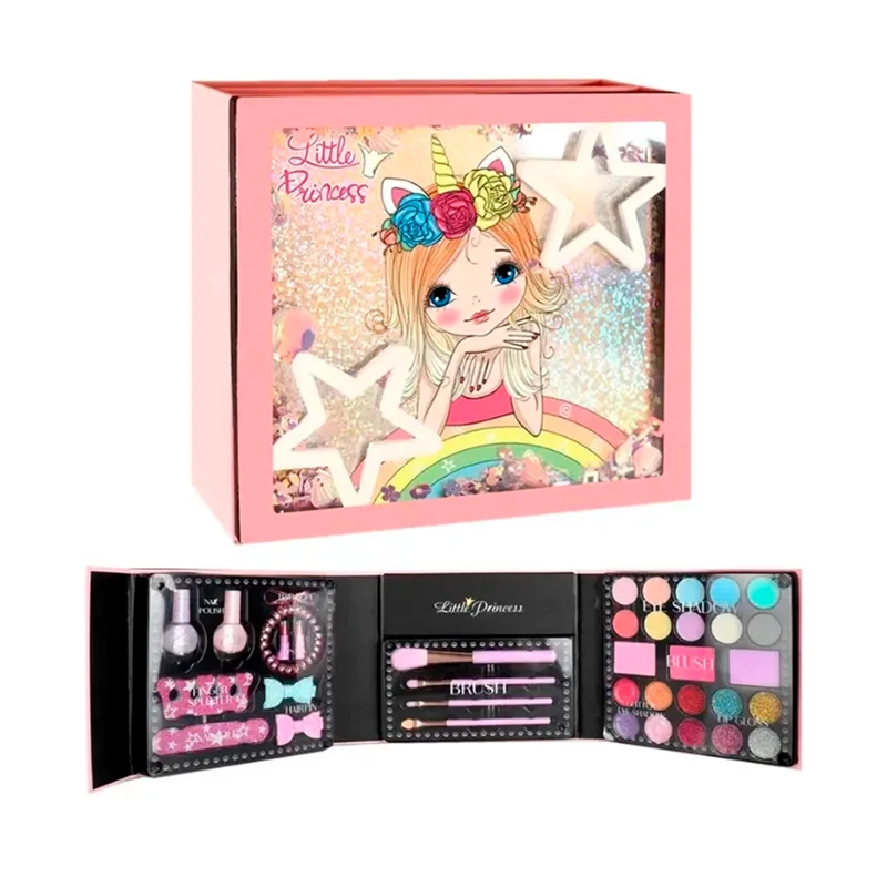 KIT DE JUGUETES MAQUILLAJE PARA NIÑAS COSMETICO MANICURA - 5