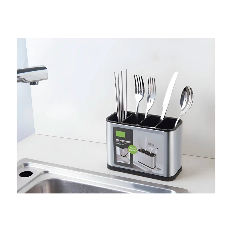 ESCURRIDOR DE CUBIERTO UTENSILIOS COCINA ACERO INOXIDABLE - 1