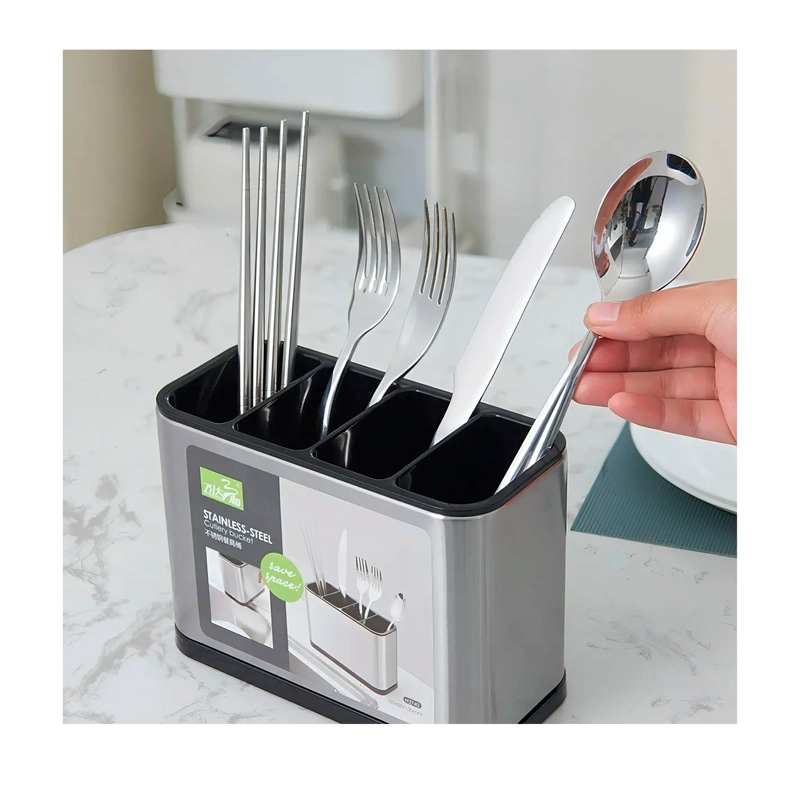 ESCURRIDOR DE CUBIERTO UTENSILIOS COCINA ACERO INOXIDABLE - 2