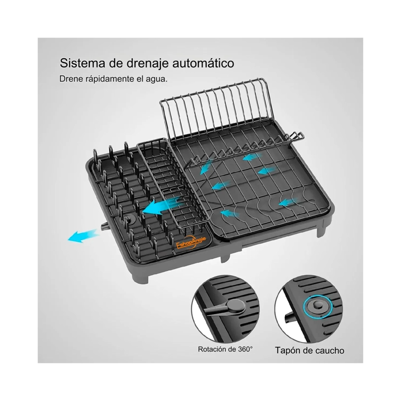ESCURRIDOR DE PLATOS PLEGABLE SECAPLATOS PARA COCINA - 4