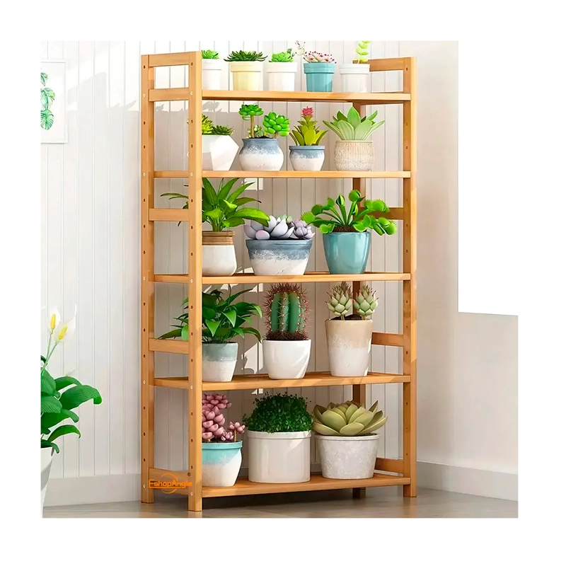ORGANIZADOR ESTANTE DE BAMBU 5 NIVELES DE COCINA Y BAÑO - 4