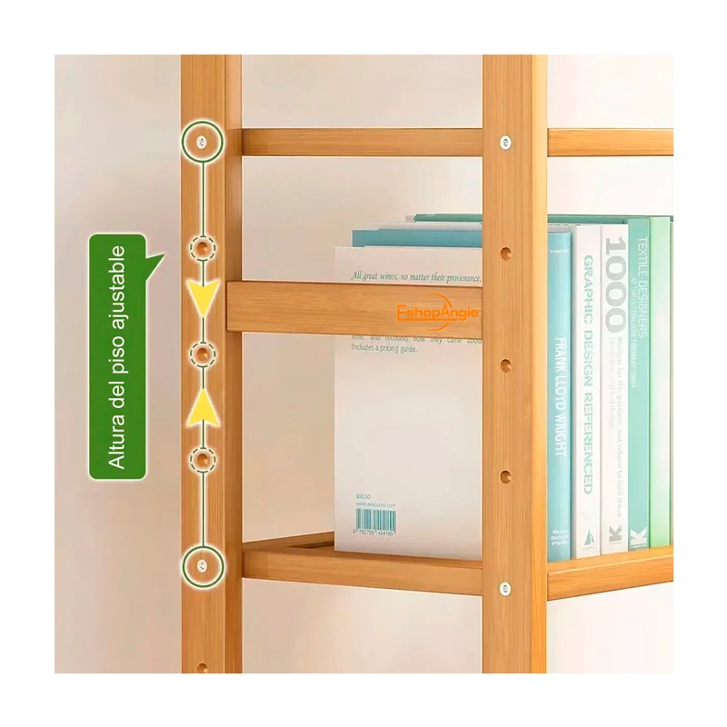 ORGANIZADOR ESTANTE DE BAMBU 5 NIVELES DE COCINA Y BAÑO - 5