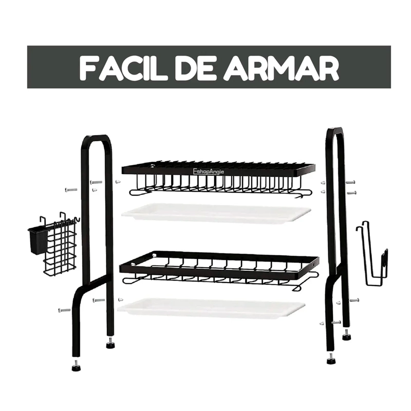 SECADOR ESCURRIDOR DE PLATOS 2 NIVELES - 3