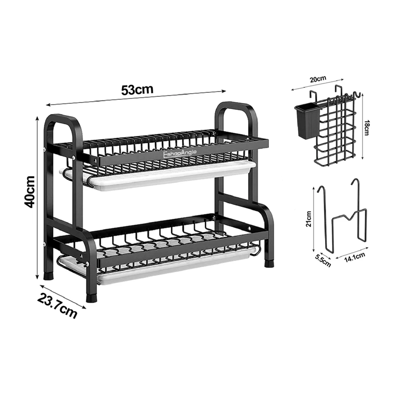 SECADOR ESCURRIDOR DE PLATOS 2 NIVELES - 5