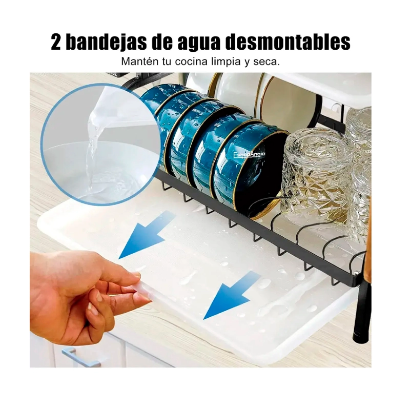 SECADOR ESCURRIDOR DE PLATOS 2 NIVELES - 6