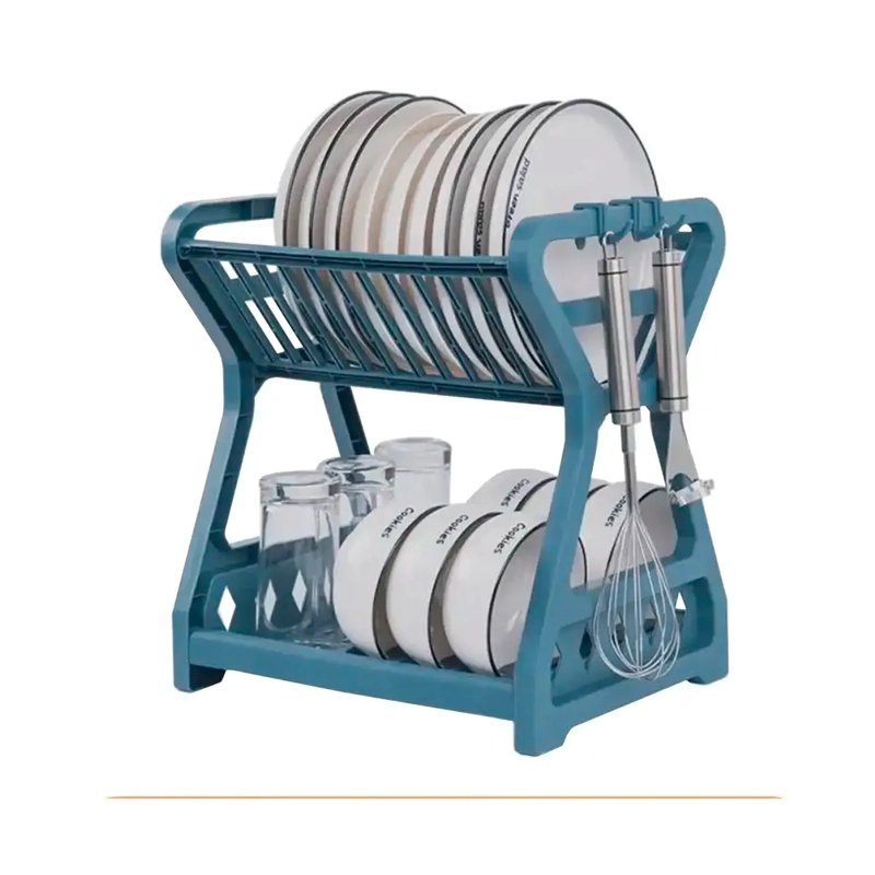 SECADOR ESCURRIDOR DE PLATOS 2 NIVELES PLASTICO ESCURRIDOR - 4