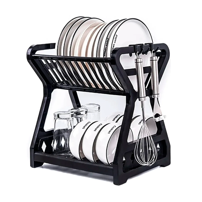 SECADOR ESCURRIDOR DE PLATOS 2 NIVELES PLASTICO ESCURRIDOR - 5
