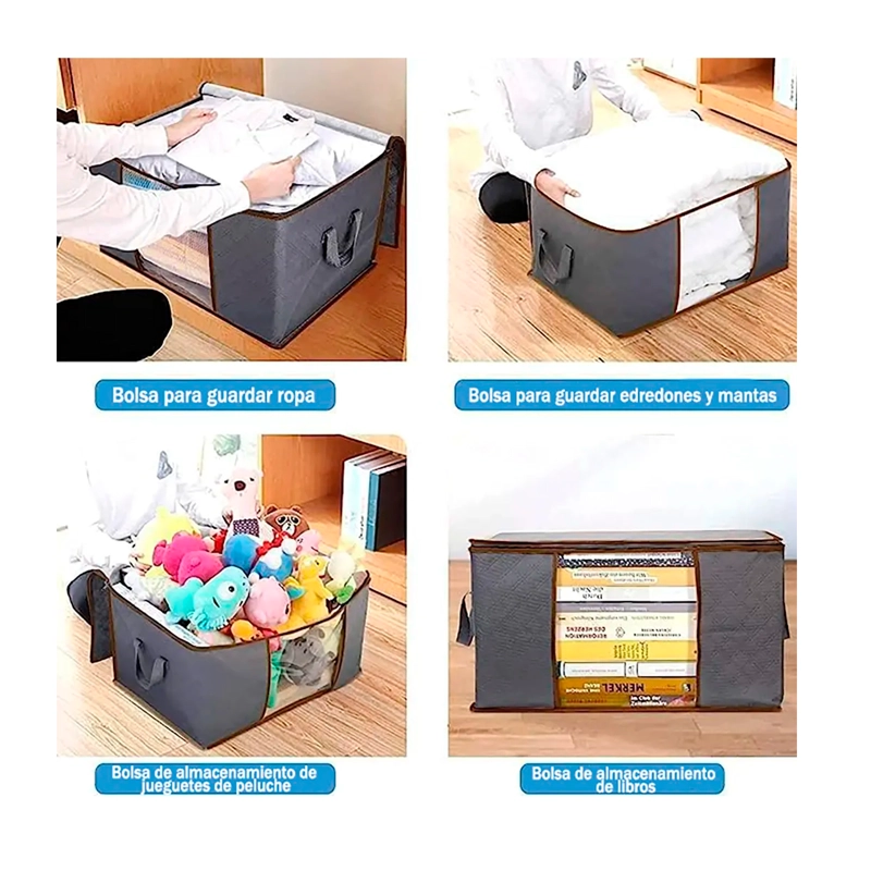 PACK 3 BOLSAS ORGANIZADOR ALMACENAMIENTO DE ROPA - 5