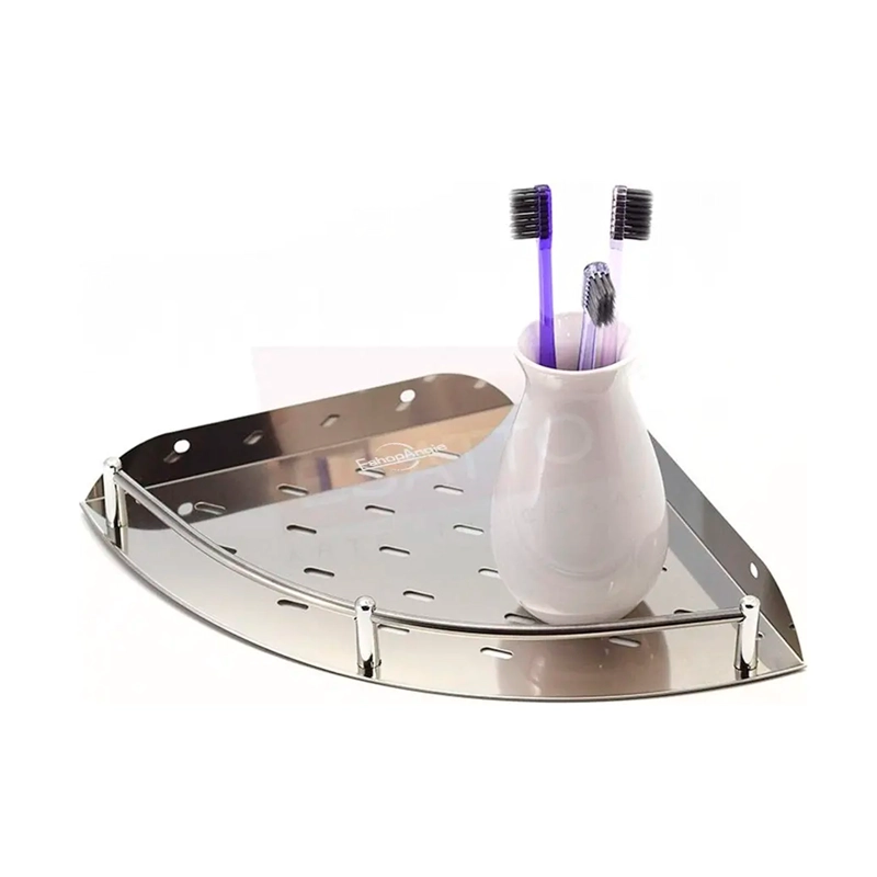 SET 4 ORGANIZADOR ESQUINERO DUCHA ACERO INOXIDABLE REPISA - 4