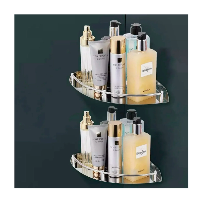 SET 4 ORGANIZADOR ESQUINERO DUCHA ACERO INOXIDABLE REPISA - 8