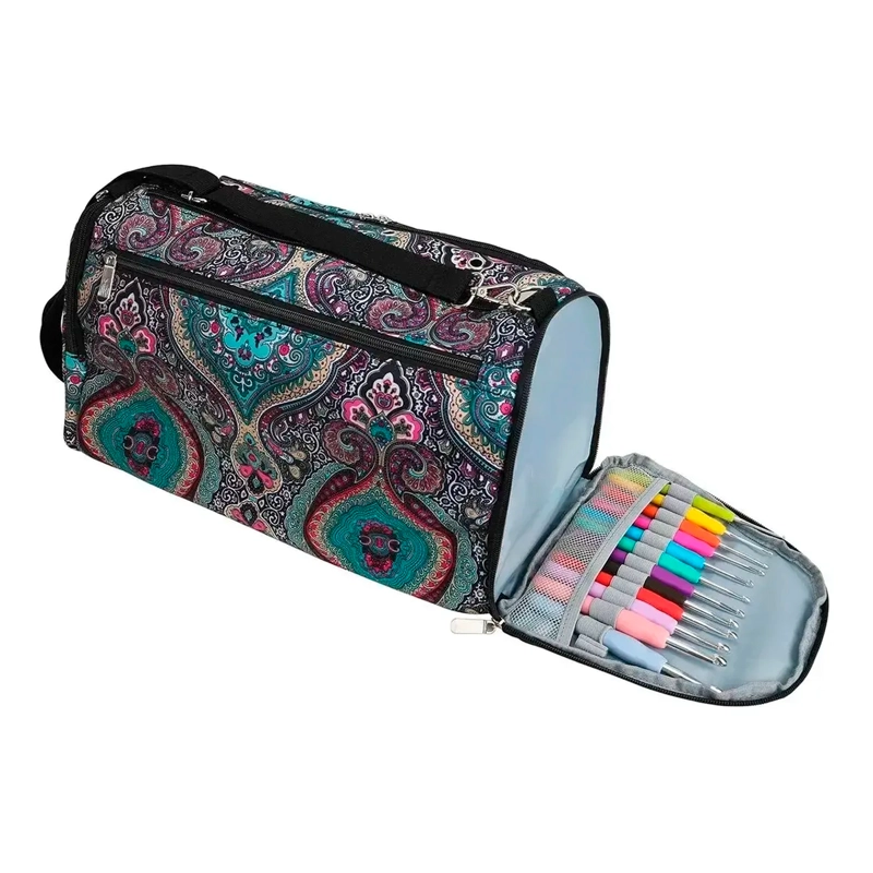 BOLSO ORGANIZADO ALMACENAMIENTO HILO/LANA/CROCHET PARA TEJER - 1