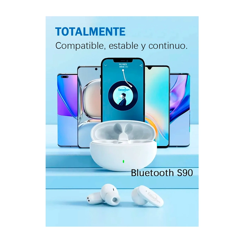 AUDIFONOS INALAMBRICOS BLUETOOTH S90 MANOS LIBRE AURICULARES - 10