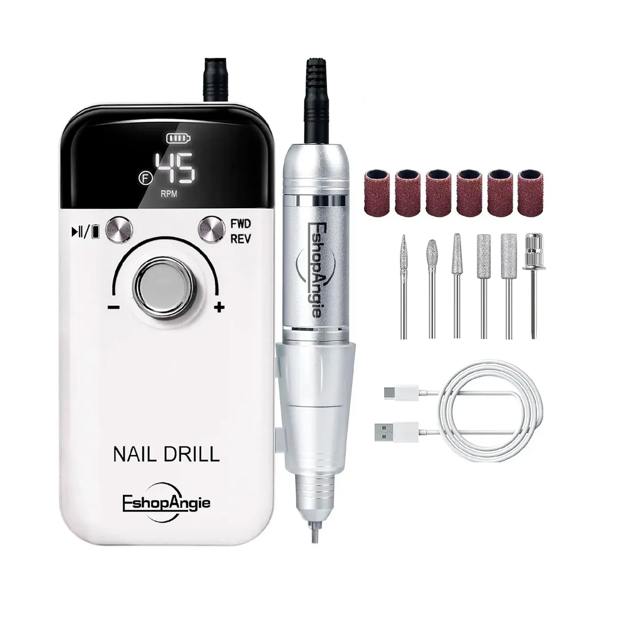 TORNO INALAMBRICO PROFESIONAL PEDICURA MANICURA 45000RPM - 1