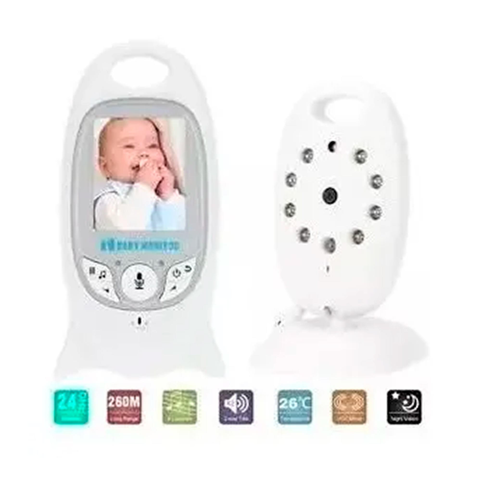 CAMARA MONITOR BEBES CON MICROFONO VISION NOCTURNA - 2