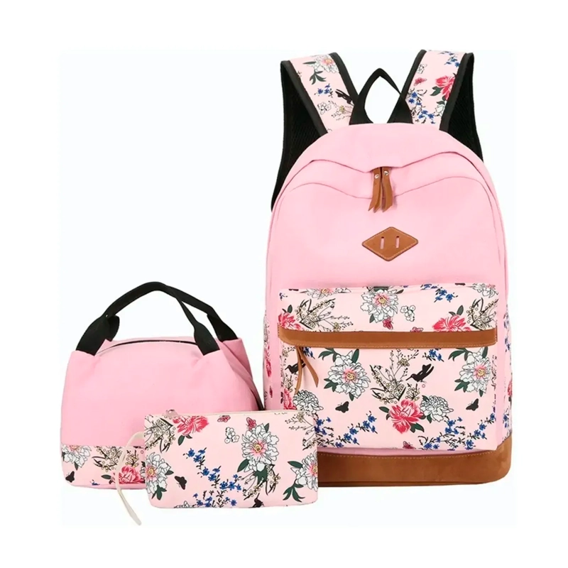 KIT MOCHILA MODA CASUAL BOLSO CASUAL PARA MUJER, 3 PIEZAS - 1