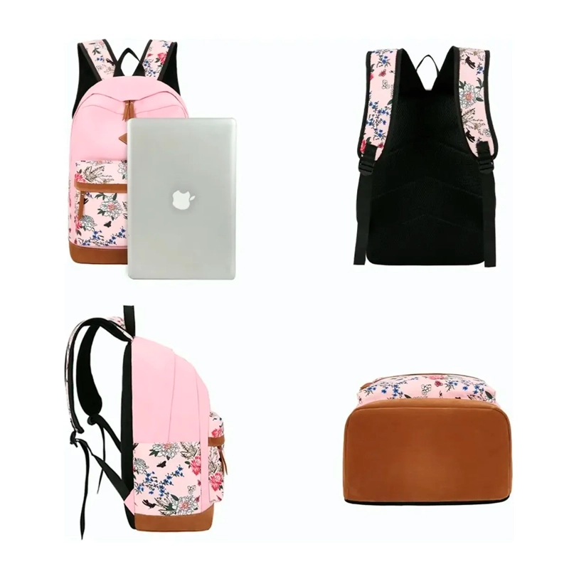 KIT MOCHILA MODA CASUAL BOLSO CASUAL PARA MUJER, 3 PIEZAS - 8