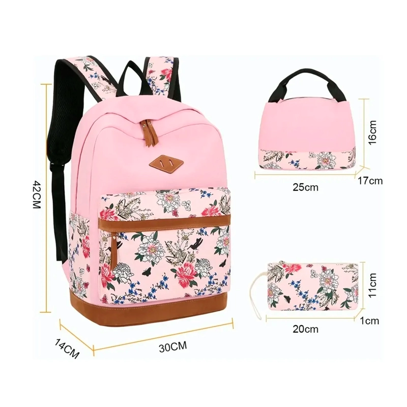KIT MOCHILA MODA CASUAL BOLSO CASUAL PARA MUJER, 3 PIEZAS - 9